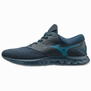 Scarpe Running Mizuno WAVE POLARIS Uomo Verde Acqua / Blu / Oro | GPDRHM815