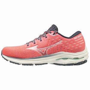 Scarpe Running Mizuno Wave Inspire 17 WAVEKNIT Donna Rosse / Bianche | CLPFEB752