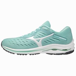 Scarpe Running Mizuno Wave Rider 24 Donna Verde Acqua / Bianche | LFAZEO782