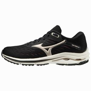 Scarpe Running Mizuno Wave Rider 24 Donna Nere / Oro Platino | UEHWQT413