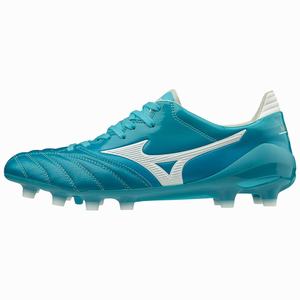 Scarpe da Calcio Mizuno MORELIA NEO II JAPAN Uomo Blu Verde Acqua / Bianche | MLBOZF237