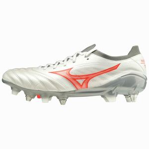 Scarpe da Calcio Mizuno Morelia Neo 3 beta Elite Mix Uomo Bianche / Corallo | JBHQRY301