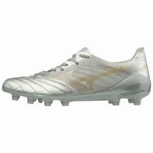 Scarpe da Calcio Mizuno Morelia Neo II Beta Made in Japan Uomo Argento / Oro | DVBRMO748