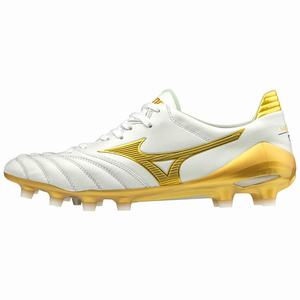 Scarpe da Calcio Mizuno Morelia Neo II Made in Japan Uomo Bianche / Oro | BHXACG928