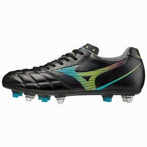 Scarpe da Calcio Mizuno Rebula Cup Japan Mix Uomo Nere / Blu Verde Acqua | KYRQTP247