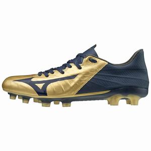 Scarpe da Calcio Mizuno Rebula III Japan Donna Oro / Blu Marino | XVBQAZ263