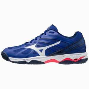 Scarpe da Pallavolo Mizuno Wave Hurricane 3 Donna Blu / Bianche / Rosa | QSGAOT721