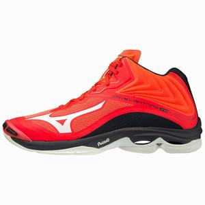 Scarpe da Pallavolo Mizuno Wave Lightning Z6 Mid Uomo Arancioni / Bianche / Blu | KWHORF972