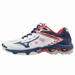 Scarpe da Pallavolo Mizuno Wave Lightning Z5 Uomo Blu / Bianche / Rosse | QSGBJL951