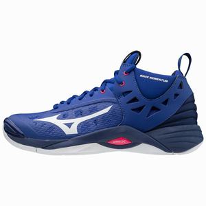 Scarpe da Pallavolo Mizuno Wave Momentum Mid Donna Blu / Bianche | PXATER105